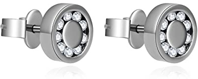 Titan Ohrringe für empfindliche Ohren, Titan Ohrstecker für Frauen, Herz Kreuz Hexagon Runde CZ Ohrstecker