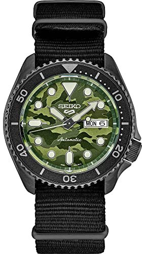 SEIKO SRPJ37 5 Sport Uomo, Nero-SRPJ37, SRPJ37