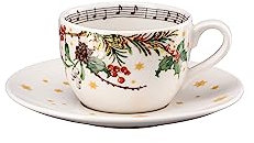 Hutschenreuther Sammelserie 2023 Am Weihnachtsbaum.. Cappuccinota. 2-tlg.