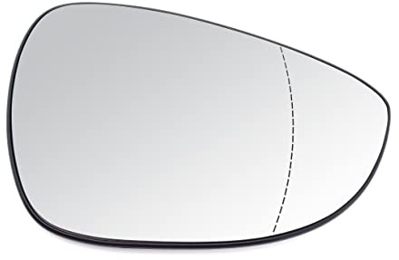 BSSTORE Beheizbare Spiegelglas-Außenspiegel für Fiesta Mk7 2008-2017, B-Max ab 2012 Beheizt Asphärisch (Rechts - Beifahrerseite)