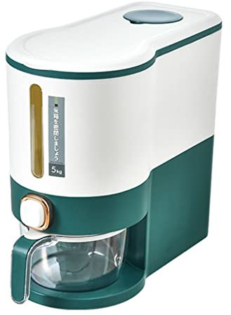 DOFFO Cereal Dispensers,Large Capacity Household Rice Bucket Multi-Function Grain Storage Tank for Home and Kitchen/Vert/Small