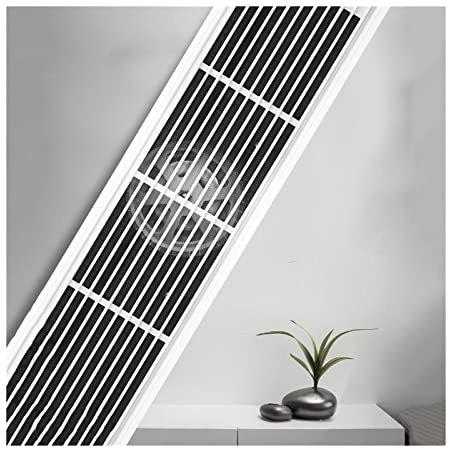 DEAVER Extractor de Aire Ventilador de Techo de 15 × 60 cm, Extractor Oculto Rectangular, Potente Ventilador de Techo de bajo Ruido para Extractor de baño