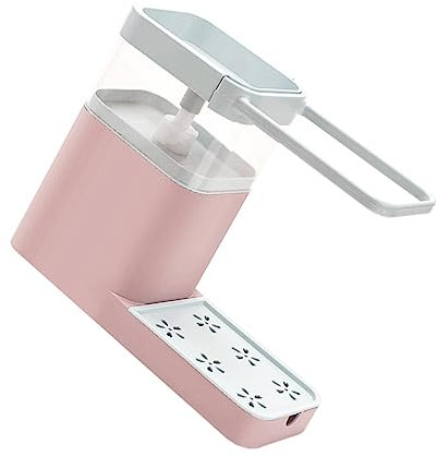 Ciieeo Schwammhalter 1 Stück Multifunktionaler Seifenspender Flüssiger Pp Handtuchhalter Manueller Seifenspender