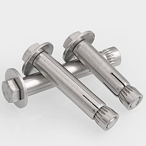 2 Stück, Mauerwerksschrauben for Ziegelwände, selbstschneidende Schrauben, Edelstahl-Dehnschrauben mit Sechskantschrauben, Halterungsverbindungselemente, Wandbefestigungsschrauben for Klimaanlagen(Siz