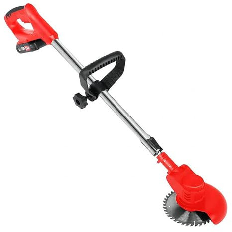 Tagliaerba Elettrico, Tagliaerba Regolabile in Altezza 3 in 1, Tagliaerba per Erbacce, 3 Tipi Di Lame, Tagliabordi con Caricabatterie per il Giardino Di Casa e il Giardino Di Bush(One battery)