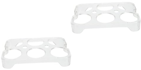 OKUMEYR 2pcs Egg Box Refrigerator Storage Case for Eggs for Kitchen Fridge Organiser