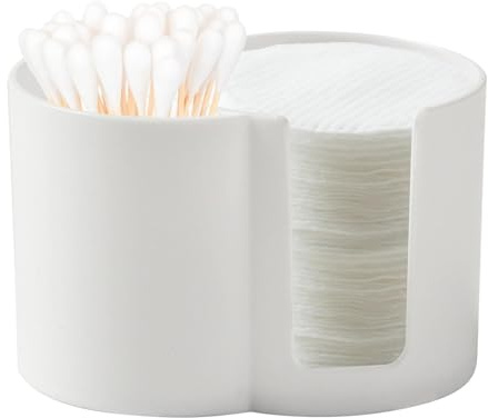 Contenedor para bastoncillos de algodón, dispensador para bastoncillos de algodón, dispensador Qtip de doble orificio, dispensador Qtip, soporte para palillos de dientes portátil, recipiente para hilo
