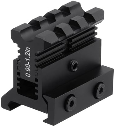 PBTMCD Aluminiumlegierungsmaterial Picatinny Short Riser Mount, Low Profile Schwalbenschwanz, Picatinny Rail Convert Mount, Taktisches Zubehör(Short Riser)