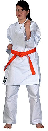 KAITEN Karateanzug Kodomo - Karate Gi weiß 9 oz Baumwolle - Moderner weiter Schnitt