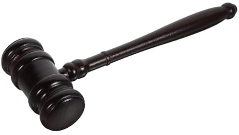 NihaoWXM Mazo Juez Juez Martillo Martillo Abogado Mazo Ley Madera Utilería for Sala de audiencias para Juez, subasta