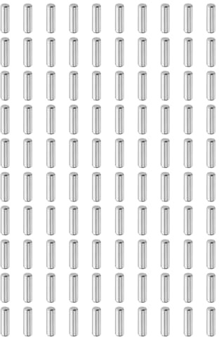QUARKZMAN Zylinderstifte Rostfrei, 3mm x 10mm Dübelstifte 100 Stück | Spannstift, 304 Edelstahl Metallstifte, Silberton Passstift Bolzen Metall für DIY, Möbel, Bastelprojekte