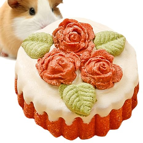 Zwerghamster-Zahnspielzeug Kuchenförmig, Natürliches Kauspielzeug Für Und Kleintiere – Zahnpflege-Kausnacks Für Hamster, Kaninchen, Meerschweinchen, Chinchilla Und Andere Nager, Robustes Knabber