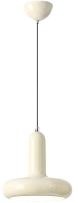 Hnexsei Lámpara colgante industrial de metal, luminaria de techo de 20 cm con casquillo E27, luz suspendida estilo vintage para cocina o comedor (Blanco)
