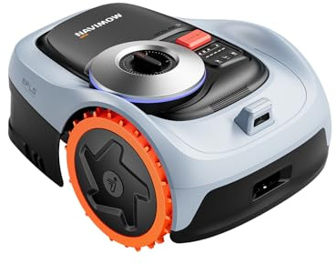 Segway Navimow i205 AWD Robot Cortacésped sin Cable Perimetral, Tracción Integral para Pendientes del 45%, EFLS NRTK + Vision, Mapeo Automático, Rec. 500 m², no se Requiere Antena RTK