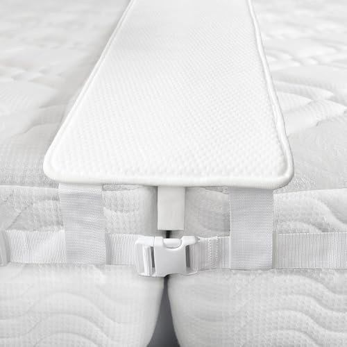 NKFBEV Bed Bridge Twin to King Converter Kit, 200x30CM Mattress Connector, Adjustable Bed Bridge with Strap, Bed Gap Filler for Split Mattresses, Suitable for Guesthouses Hostels Guest Rooms Stayovers