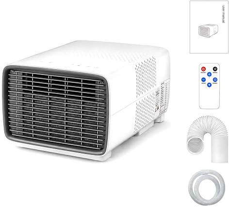 KPOUYYDS 3-in-1 Portable AC - Compact Air Conditioner with 2700 BTU Real Compressor, 280W Low Power & 45dB Whisper Quiet, Lightweight Cooling Unit for Tents, Camper & Outdoor Adventures