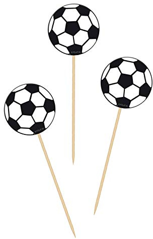 Folat 26224 Fußball Partypicker-20 Stück, Mehrfarbig, Einheitsgröße | Einheitsgröße