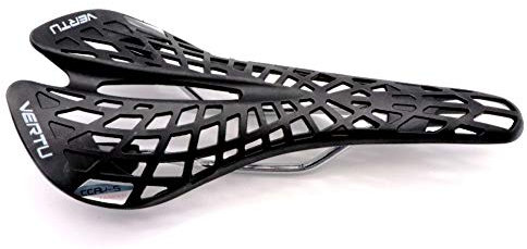 Fahrrad Sattel Fahrradsattel Sportsattel Rennrad MTB Trekking Sattel saddel 180g neu Schwarz Weiß (Schwarz)