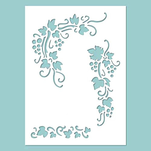 Zita's Creative Schablone - Grapes. Schablone, Stencil