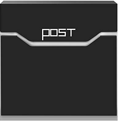 Arebos boîte aux Lettres Design Moderne | boîte aux Lettres Murale | boîte Postale | résistant aux intempéries grâce au revêtement par Poudre | Belle Optique | matériel de Fixation Inclus + 2 clés