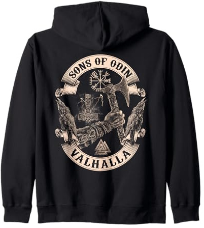 Vikings Rise-Sons of Odin- Valhalla Vikings Norse V2 Sweat à Capuche