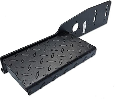 Steinhof Trittbrett Links Trittstufe Auftritt AHK 2- und 4 Loch Flanschkugel Anhängerkupplung (Lochbild 90 mm und 83 mm x 56 mm)