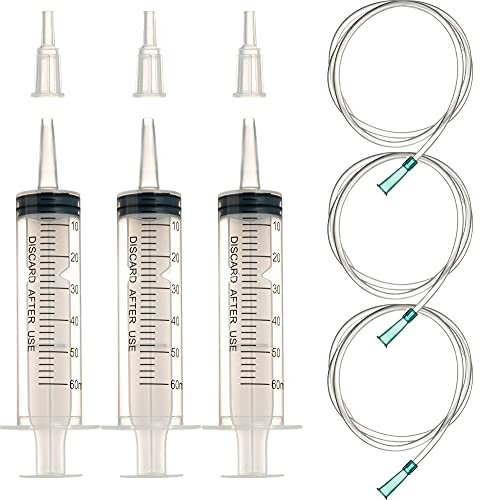 60 ml stor spruta med slang för vetenskapliga laboratorier, trädgårdsbevattning, industri