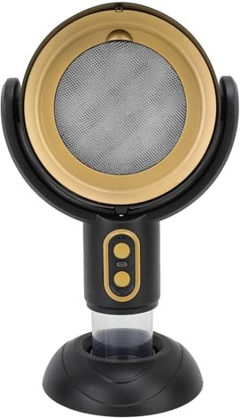 Campana extractora portátil, Campana extractora de cocina de sobremesa con filtro desmontable de 2 velocidades y batería de 3000mAh Interfaz USB Extractor de cocina portátil