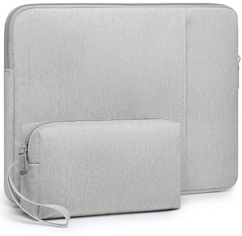 HYZUO 17-17,3 Zoll Laptoptasche Hülle Set, Hellgrau | für 17 17,3 HP/Lenovo/Dell/ASUS/Acer/LG/Toshiba/MSI Gaming Laptop/Razer Blade 17/18,Laptop Schutzhülle für Männer Frauen