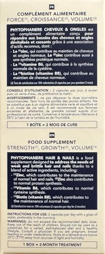 Phytophanere 120 Capsule 2 Mesi di Trattamento - P hyto Integratore Alimentare per Capelli e Unghie Fortificante Naturale - Riacquistano FORZA, CRESCITA e VOLUME