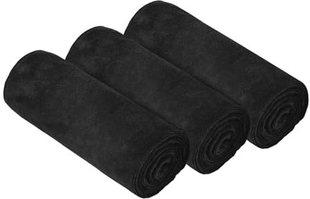 HAGOT 3 Pack Microfibre Sports Towel, Soft Fast Drying Absorbent Workout Sweat Towels for Yoga, Camping, Gym Fitness, 75cm X35cm