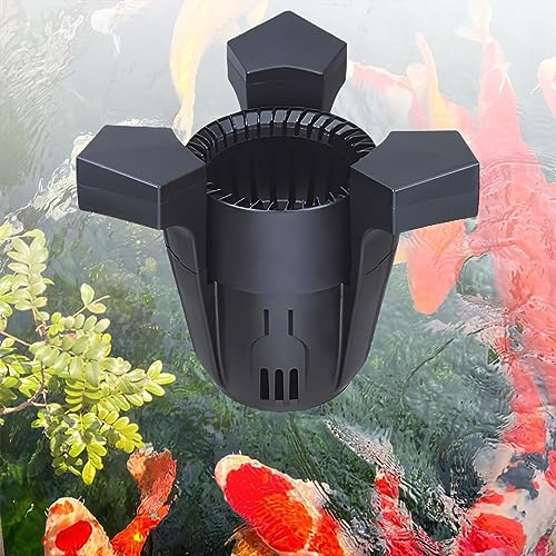 XCSCUK Écumeur Flottant à Aspiration 43W/70W, écumeur d'étang Automatique, collecteur de débris d'étang, pour Le Nettoyage de la Piscine (70W)