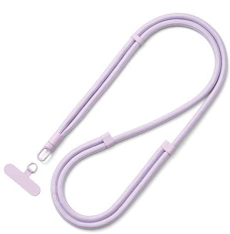 MORSUNBELA Handykette Kurz Handyband zum Umhängen Verstellbar | 7 mm Polyesterband mit 360 Grad Karabiner,Langes Handykette und kurz fürs Handgelenk,für Alltag,Reisen,Shopping,Spaziergänge