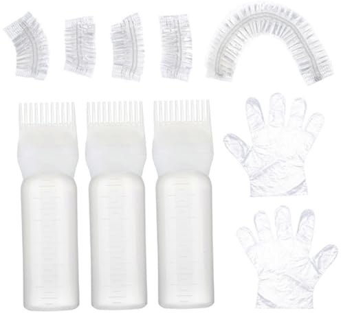 DECORNIJIA Kit de Teinture Cheveux Complet avec Applicateur Flexible Peigne Racine et Accessoires pour Coloration et Décoloration Usage Professionnel et Maison