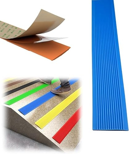 Protezione per Bordi Scale, battiscopa per Scale, battiscopa per Scale, Profilo per Scale, battiscopa per Scale, Profilo angolare in PVC Autoadesivo, Striscia di Protezione per Bordi Scale,