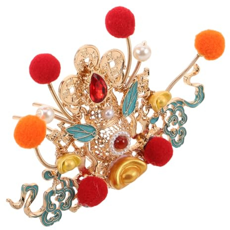 Gogogmee Adorno el Cabello Vintage Accesorio de Novia Hanfu Varilla Tradicional con Gemas de Imitación para Bodas Chinas