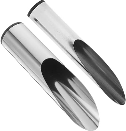TOBBOMEY Lot de 2 Pelles de Jardin en Acier Inoxydable, Mini Pelles à Main pour Transplantation et Compost, Outil Polyvalent pour Creuser, Fertiliser et Rempoter, Compactes et Ergonomiques