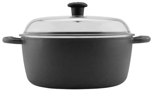 Carl Victor - Gusseisenbräter 4 Liter Rund 25 cm Glasdeckel