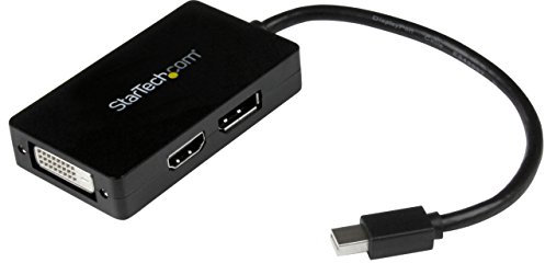 Startech.Com Adatattore Mini Displayport a Displayport/Dvi/Hdmi – Convertitore Mdp 3 in 1