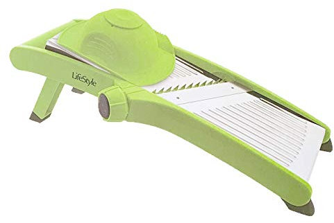Life Style - Mandolina de Cocina con Pie - ABS y Acero Inoxidable - Multiples Cortes