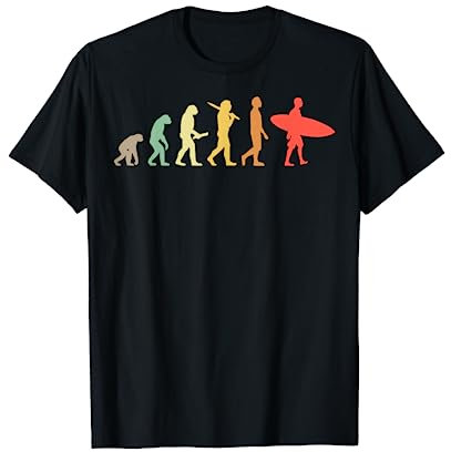 Retro Surfen Evolution Geschenk für Surfer T-Shirt