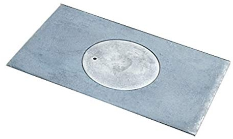 MIMART Mart Plaque de Cuisson en Fonte pour Four avec 1 Trou 40,5 x 27 cm