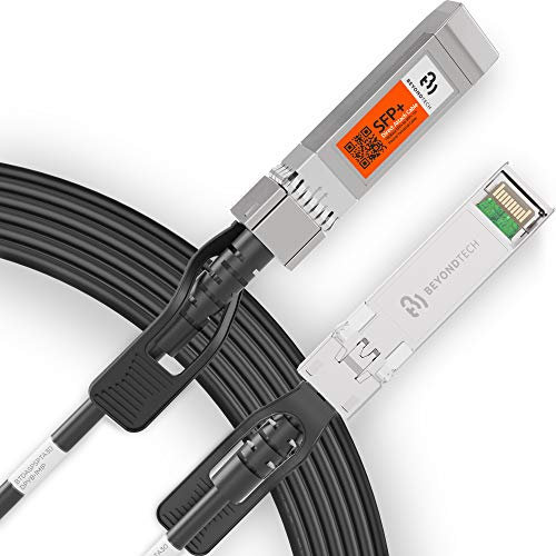 Beyondtech 10G SFP+ Direct Attach Cable - 30 AWG Twinax LSZH / 1 Meter (1 m) - Beyondtech 10 GB Gigabit Ethernet Switch Network SFP DAC Cable Series