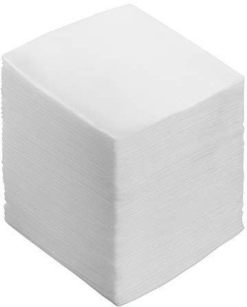 Healifty 100pcs Non-Woven Gauze Pad, Cotton Gauze Swabs Makeup Facial Pads for Make Up Nail Polish Removing Wound Care