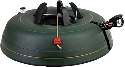 KRINNER® Ultra Grip XXL Christbaumständer Weihnachtsbaumständer inkl. Einseiltechnik Fußpedal mit Sicherungsglocke und 11,0 Liter Wassertank für Baumhöhe bis 4,0m Made IN Germany 94255, Grün (Matt)