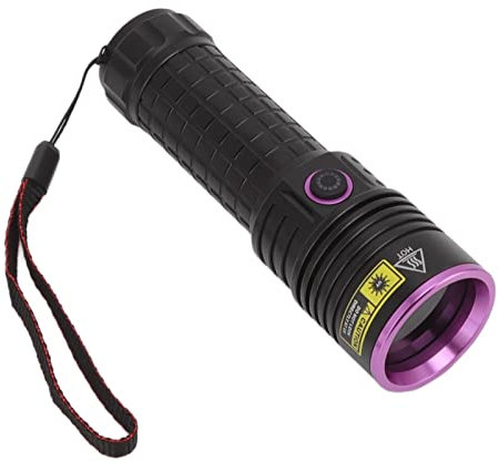 Y48 365nm UV Potente Linterna Recargable Luz Negra Portátil de Mano para Curado de Resina Verificación de Moneda Escorpión Búsqueda de Orina de Mascotas