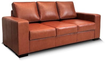 Quattro Meble Braunes Echtleder 3 er Sofa Mallorca Ledersofa Ledercouch Leder Antique Tabac Couch Farbauswahl ! (Breite 220 cm)