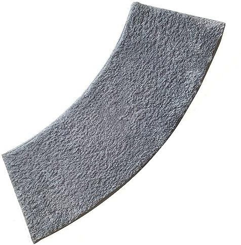 DFEO@MF Quadrant Curved Shower Mat, Curved Bath Mat, Bath Mats For Bathroom, Microfiber Soft Corner Shower Mat Fluffy, Machine Washable, for Your Rv Shower And Circular Shower