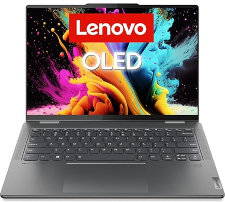 Lenovo Yoga 7i Convertible Laptop | 14 WUXGA OLED Touch Display | Intel Core i7-1360P | 16GB RAM | 1TB SSD | Intel Iris Xe Grafik | Win11 Home | QWERTZ | grau | inkl. Pen | 3 Monate Premium Care