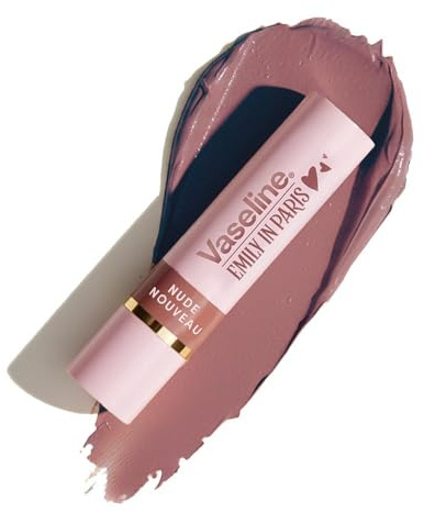 Vaseline Nude Nouveau | Emily in Paris Limited Edition | Nude Tinted Lip Balm Stick, 24H Moisturization, 3g